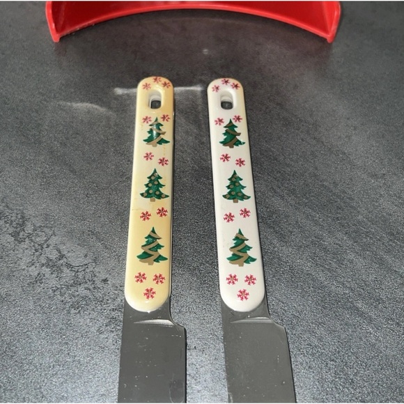 VTG Oneida Northland Stainless Japan Christmas Flatware 24 Pieces Carrying Caddy - Picture 2 of 5